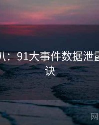 独家深扒：91大事件数据泄露爆火秘诀